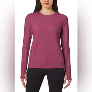 Mondetta Pink Fitted Long Sleeve Tee